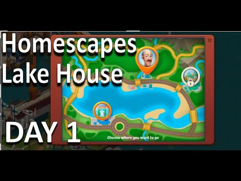 Homescapes Gameplay Walkthrough - The Lake House Day 1