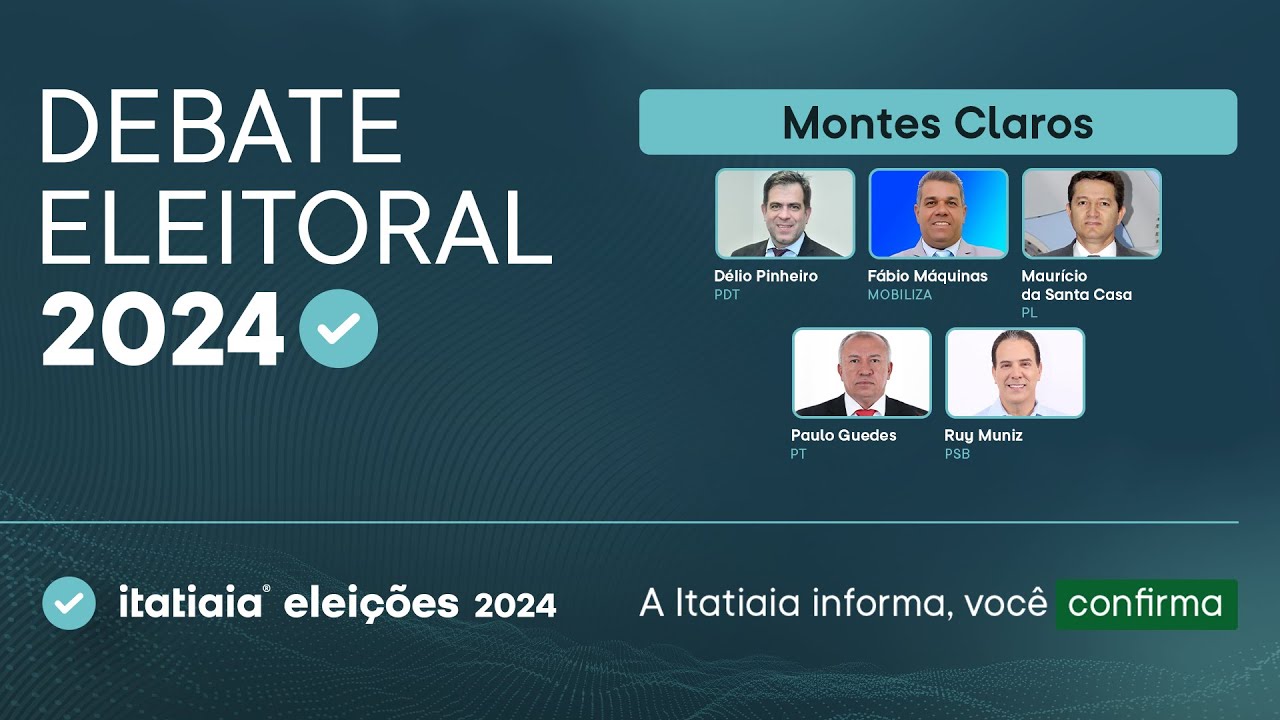 ELEIÇÕES MUNICIPAIS: ACOMPANHE O DEBATE DOS CANDIDATOS DE MONTES CLAROS