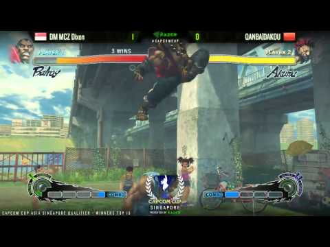 SSF4AE DM MCZ Dixon vs QANBA DAKOU  - CAPCOM-Cup Asia SINGAPORE Qualifiers