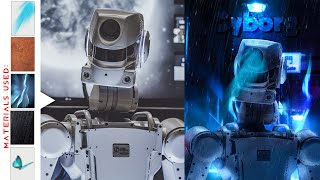 Cyborg Manipulation With Free PSD File #trending #photoshop #flyer #robot #youtube #vlog #tutorial