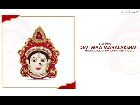 Decorative Devi Maa Mahalakshmi Mukhovata/Face for Margashirsha Pooja video
