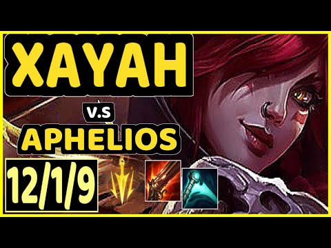 COMP (XAYAH) vs APHELIOS - 12/1/9 KDA BOTTOM ADC GAMEPLAY - EUW Ranked MASTER