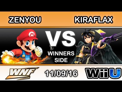 WNF 4.2 - eM | Zenyou (Mario) Vs. Kiraflax (Dark Pit) Winners Side - Smash Wii U