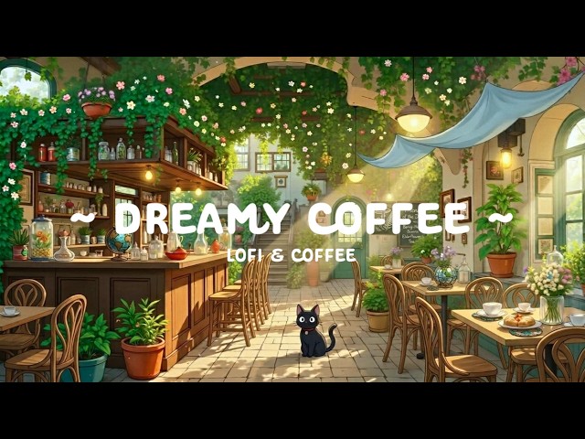 Dreamy Morning Chill Coffee ⛅ Quiet Relax in Garden Cafe Shop 🌼 Lofi Hip Hop for Study & Work SDDEFAULT Thumbnail