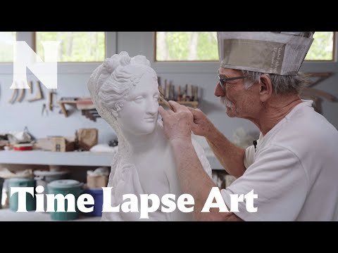 See a sculptor recreate Antonio Canova’s “Venus” step-by-step, from clay to marble | Time Lapse Art