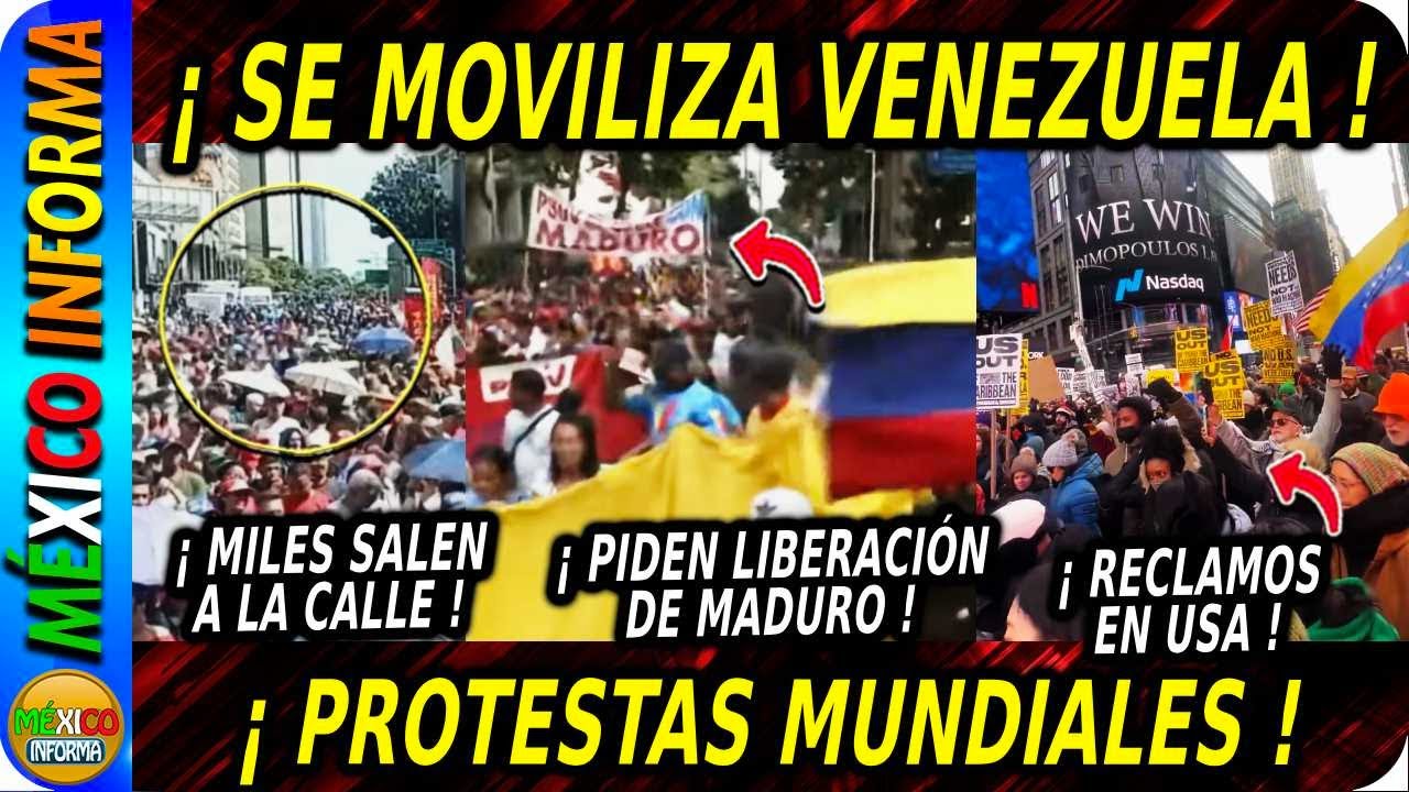 MIRA LO QUE PASA EN VENEZUELA. MILES SALEN A LA CALLE. PROTESTAN A NIVEL MUNDIAL. EXIGEN JUSTICIA.
