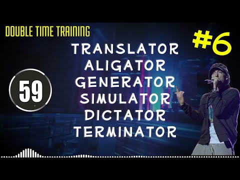 DOUBLE TIME TRAINING #6 - Freestyle Battle Beat Training - Rap Beat for Improvising with Words