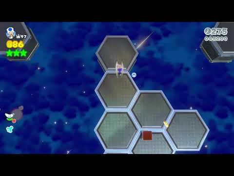 Super Mario 3D World (Switch) 9-6 100% Speedrun - Time: 201 (TWR)