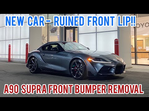 2020-2023 Supra A90 Front Bumper and Lip Spoiler Removal/Replacement