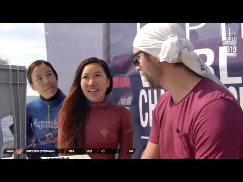 Aida WC 2019 Interview with Bianca Sun young kim 아이다 프리다이빙 수심 세계권대회2019 한국 선수 김선영 인터뷰