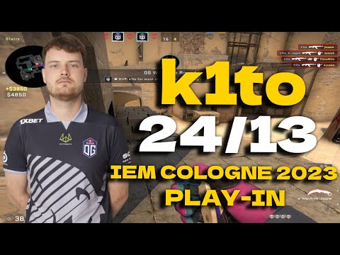 CSGO POV OG k1to (24/13) vs Apeks (MIRAGE) @ IEM Cologne 2023 Play-in