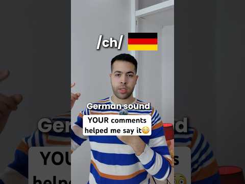 YOU helped me say the German ch sound 😳! (German pronunciation) #german #germany #deutsch