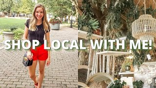 SHOP LOCAL WITH ME! | Thrifting & Spray Painting Wood Furniture
