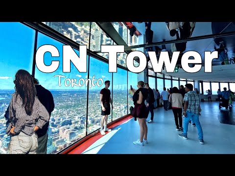 🇨🇦 CN TOWER Toronto | High-Speed Elevator Ride | Main Observation Level