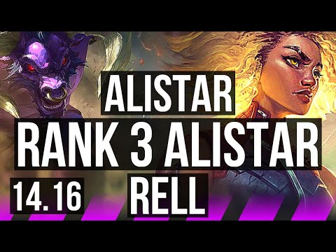 ALISTAR & Ezreal vs RELL & Zeri (SUP) | Rank 3 Alistar, 3/3/21, Rank 27 | EUW Challenger | 14.16
