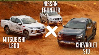 Mitsubishi L200 x Nissan Frontier x Chevrolet S10
