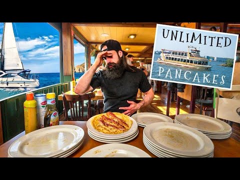CAN I BREAK THE RECORD ON AMSTERDAM'S ALL YOU CAN EAT PANCAKE BOAT?! | BeardMeatsFood