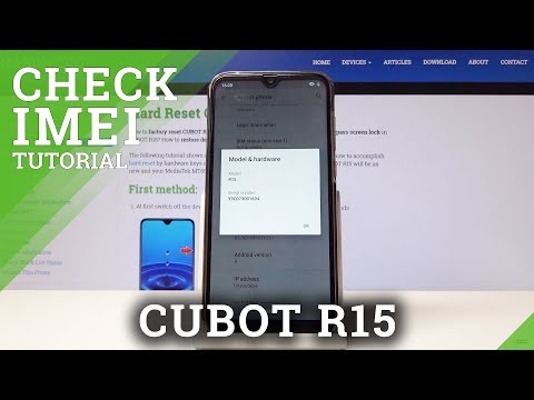 How to Check IMEI Number in CUBOT R15 - Locate Identification Details