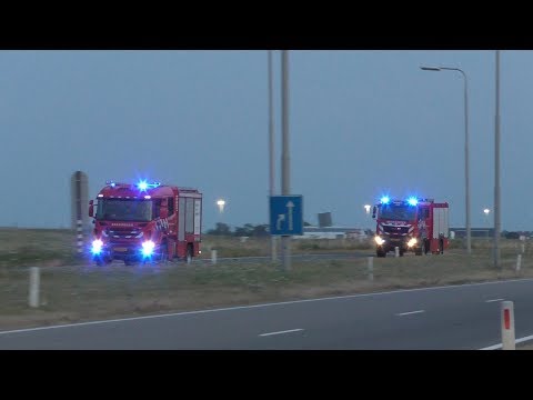 3X Brandweer met Spoed onderweg naar een Duinbrand op Texel