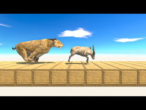 Cross Bridge and Run Away From Prehistoric Enemies - Animal Revolt Battle Simulator