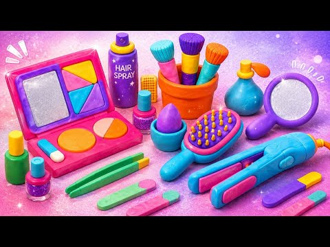 💄✨ We Made the MOST Sparkly Makeup Set! Super Cute DIY Glam 🌈