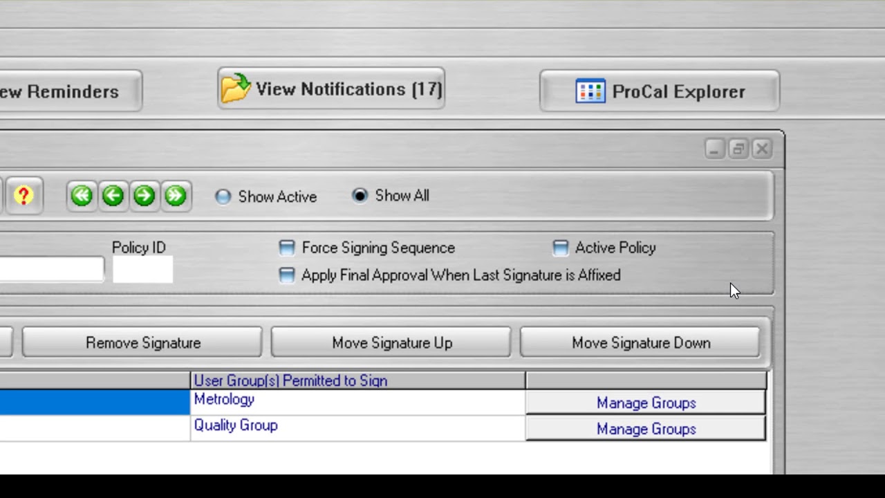 Calibration Management Software I ProCal Features & Videos