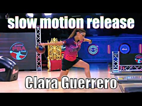 Clara Guerrero slow motion release - PBA Bowling