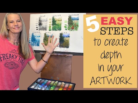 5 Easy Steps to Create Depth in Your Artwork! Beginner Artists Will Love This!