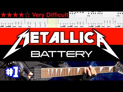 Metallica - Battery #1【Guitar TAB | BPM 100→200】