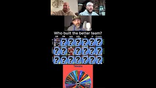 🏈 NFL Wheel Spin: Who built the best team!