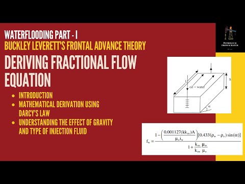 Frontal Advanced Equation | Waterflooding | Frontal Displacement Theory