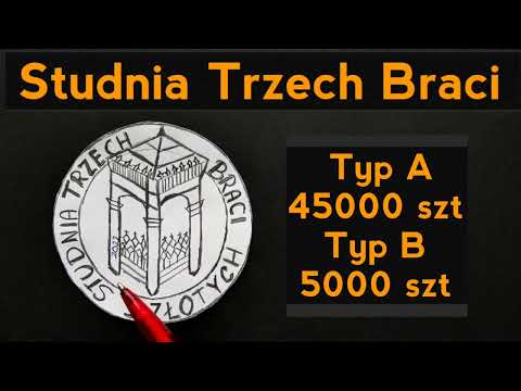 Moneta 5 złotych Nakład tylko 50000 sztuk Studnia Trzech Braci cena Typ A Typ B Prima Aprilis
