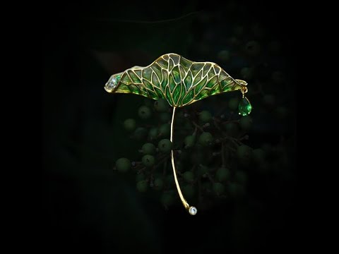 Lotus Leaf Brooch
