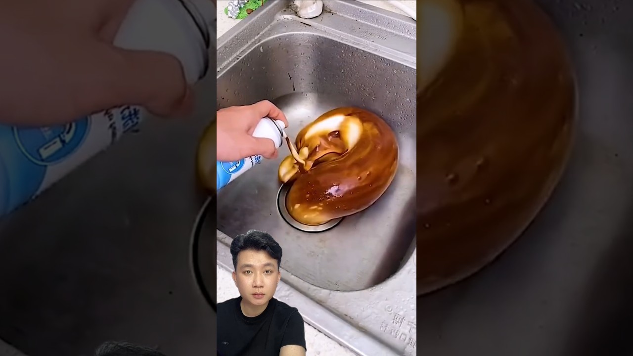 drain cleaning spray test 😱😱 #shortvideo #home #experiment
