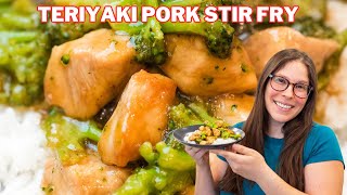 Teriyaki Pork Stir Fry with Broccoli for a delicious weeknight dinner