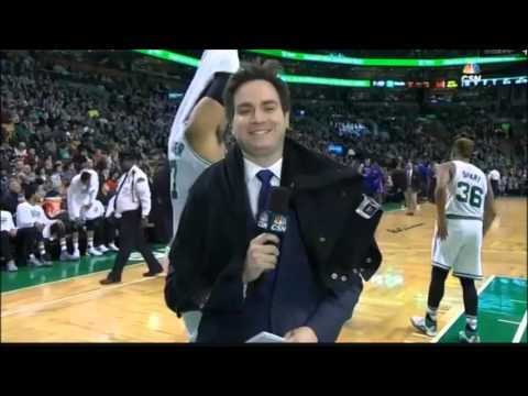 Jared Sullinger Messes with CSNNE Reporter Chris Mannix
