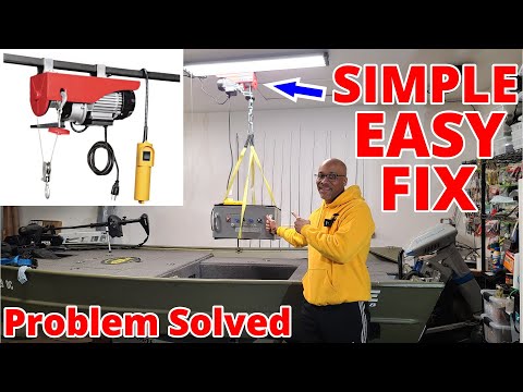 SIMPLE, EASY, AFFORDABLE {Harbor Freight Electric Hoist Install In My Garage}