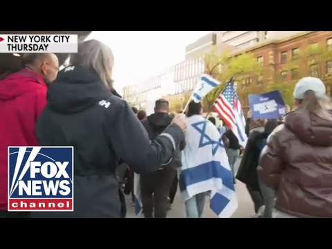 Students hold pro-Israel march in New York City