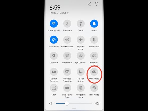 How To Turn On Dark Mode On a Huawei Device!! | Simple Method