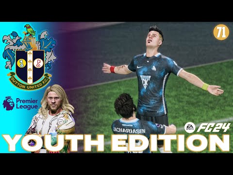 RUNNING THROUGH THE PACK! | EA FC 24 CAREER MODE - YOUTH ACADEMY | SUTTON UNITED | EP71
