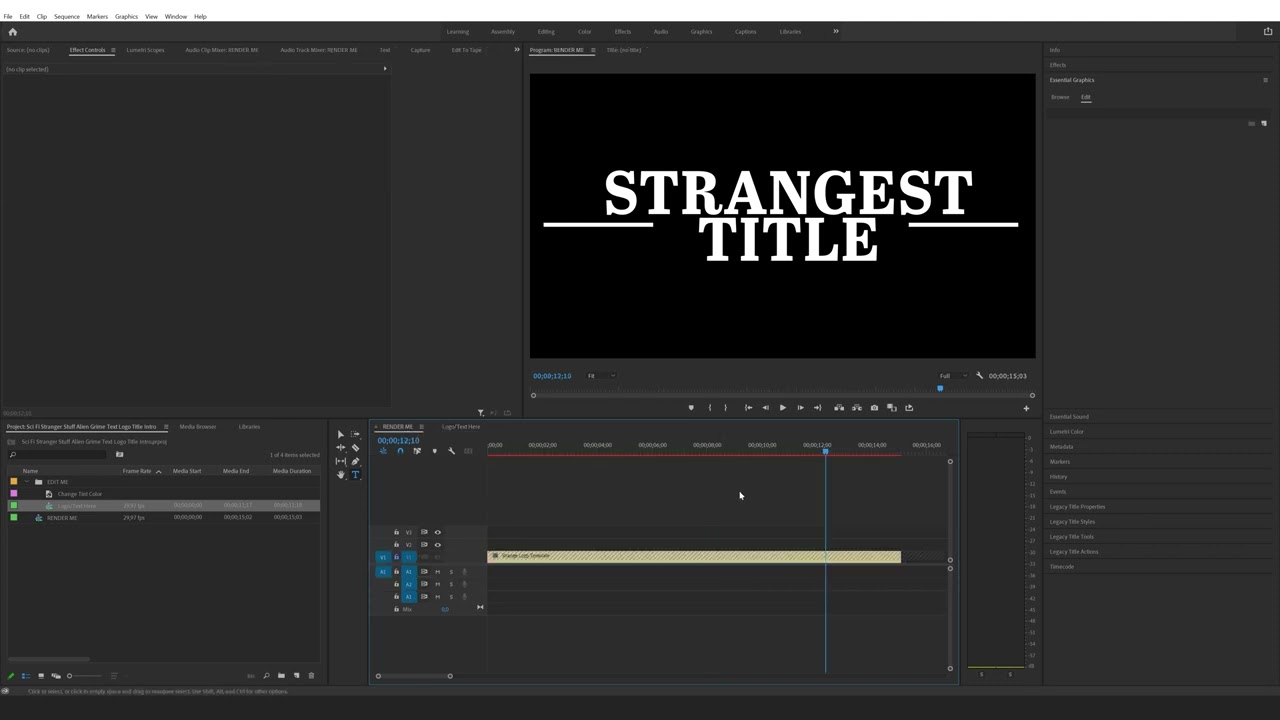 How to use and edit Logo Reveal Templates in Premiere Pro