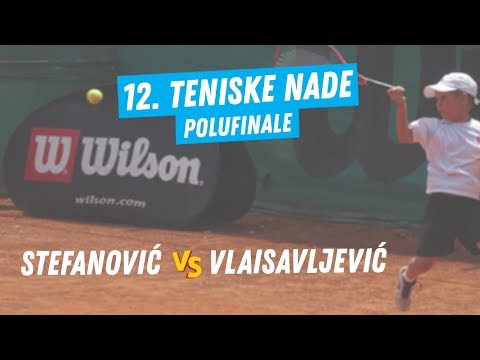 Stefanović - Vlaisavljević, polufinale 12. Teniskih Nada do 9 godina, TK Haron, 7.6.2019.