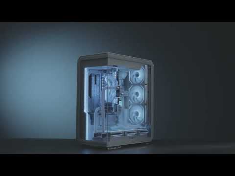 SSUPD Xhuttle Mid-Tower Compact Dual-Chamber Case - Futuristic Style