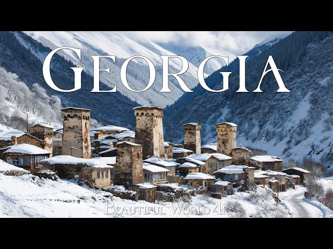 Georgia 4K | Frozen Highland Trails, Misty Forests & Magical Caucasus Winter Views