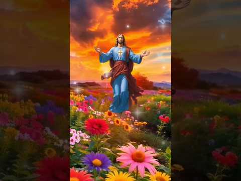 In Jesus' embrace 🤗, we find endless joy 🌺 and boundless hope 🌈 #jesus #love #faith #god #worship