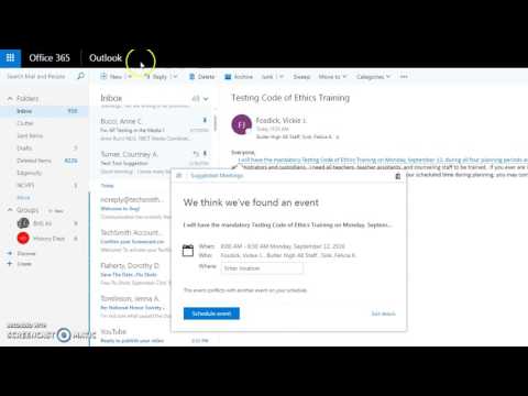 Adding an Event to Outlook Calendar