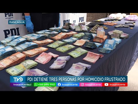 PDI Rancagua detiene a tres personas e incauta armas, droga y vehículos en procedimiento en Doñihue