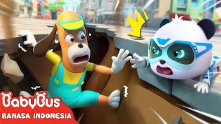 Download lagu Keselamatan Gempa Bumi di Jalan 🪨| Tim Penyelamat Super 🐼| Kartun Anak | BabyBus Bahasa Indonesia mp3