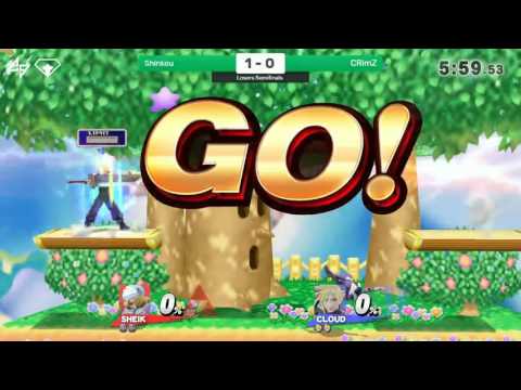Emerald City I - Shinkou (Sheik) vs. CRimZ (Cloud) - Smash 4 - Losers Semifinals