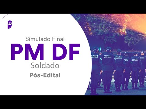 Simulado Final PM DF – Soldado - Pós-Edital - Correção